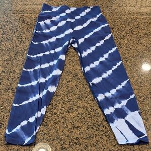 VS-Pink Blue Tie-Dye Leggings. NWOT